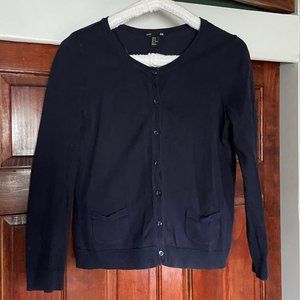 H&M Basic navy cardigan